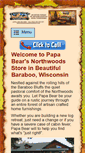 Mobile Screenshot of papabearsnorthwoods.com